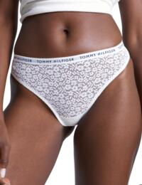 Tommy Hilfiger 3 Pack Lace Thong Desert Sky/White/Rouge