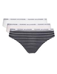 Tommy Hilfiger 3 Pack Thong Stripe/White/Light Pink