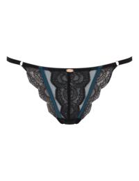 Gossard VIP Confession Strappy Thong Black/Teal 