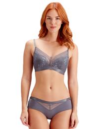 Pretty Polly Botanical Lace Non Wired Triangle Bra Nightshade