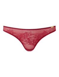 Gossard Glossies Lace Thong Raspberry Blush 