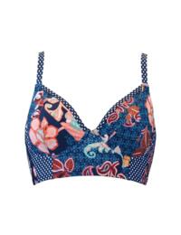 Pour Moi Reef Longline Bikini Top Abstract Floral
