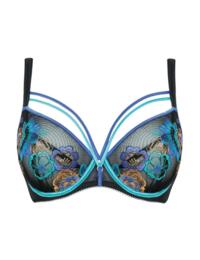 Scantilly by Curvy Kate Encounter Plunge Bra Black/Peacock