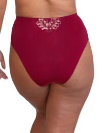 Pour Moi Sofia Lace Embroidered Deep Brief Red