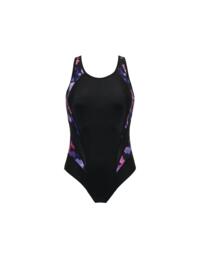 Pour Moi Energy 1494 Black/Floral Control Chlorine Resistant Swimsuit