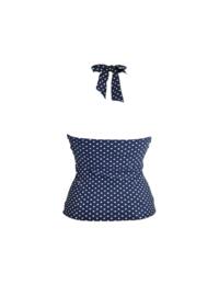 Pour Moi Hot Spots Underwired Tankini Top Navy
