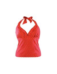 Pour Moi Hot Spots Underwired Tankini Top Red