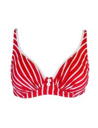 Pour Moi Starboard Underwired Bikini Top  Red/White