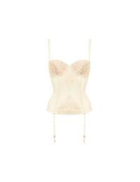 Wonderbra Refined Glamour Padded Strapless Basque Bustier In Ivory