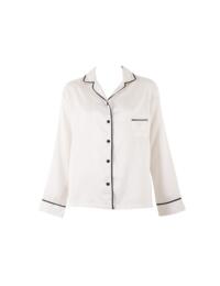 Bluebella Claudia Shirt and Trouser Set Cream/Black 