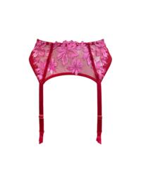 Pour Moi Roxie Suspender  Red/Pink