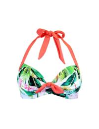 Pour Moi Tropics Padded Halter Bikini Top Multi