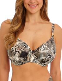  Fantasie Seraya Sands Underwired Gathered Full Cup Bikini Top Monochrome 