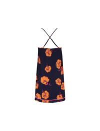 Pour Moi Luxe Woven Twill Secret Support Chemise  Navy/Orange Floral