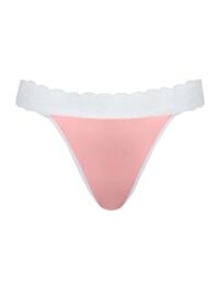 Curvy Kate Twice the Fun Reversible Thong White/Pink