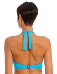 Freya Jewel Cove Underwired Halterneck Bikini Top Plain Turquoise