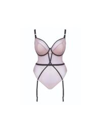 Curvy Kate Sparks Fly Plunge Body Latte/Silver