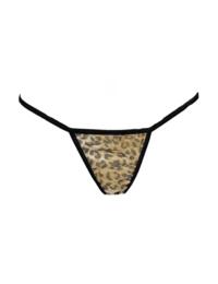 Dreamgirl Plus Size Babydoll and Thong Set Leopard