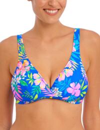 204511 Freya Hot Tropics Non-Wired Triangle Bikini Top - 204511 Blue