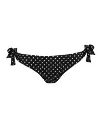 Pour Moi Hot Spots Tie Side Bikini Brief  Black