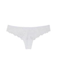 DKNY Classic Lace Sheer Thong White