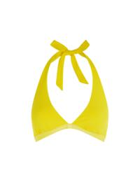 Tommy Hilfiger Halter Triangle Bikini Top Vivid Yellow