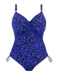 Fantasie Hope Bay Underwired Twist Front Swimsuit with Adjustable Leg Ultramarine