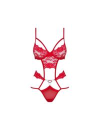 Obsessive Underwired Teddy Body Red