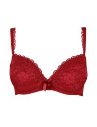 Pour Moi Rebel Padded Plunge Bra Red