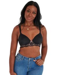 Pour Moi Opulence T-Shirt Non-Wired Bra Black/Pink