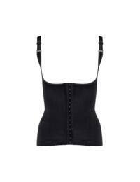 Pour Moi Hourglass Firm Control Back Smoothing Waist Cincher Black