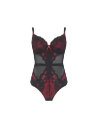 Pour Moi Amour Underwired Body Black/Scarlet