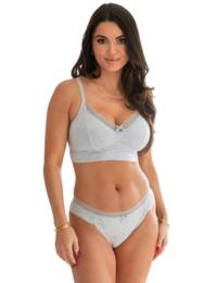 Pour Moi Love To Lounge Non Wired Bra Grey Marl