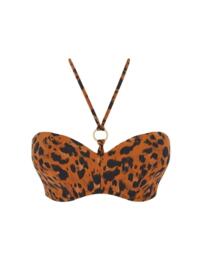 Freya Roar Instinct Bandeau Bikini Top Leopard