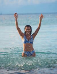 Freya Mali Beach High Apex Bikini Top Cornflower