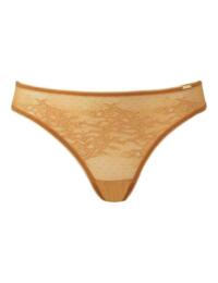 Gossard Glossies Lace Brief Spiced Honey