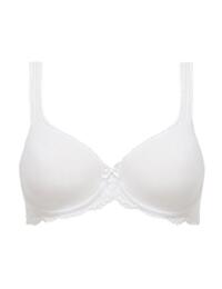 Playtex Flower Lace Underwired Moulded Spacer Bra White