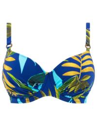 Fantasie Pichola Underwired Gathered Full Cup Bikini Top Tropical Blue