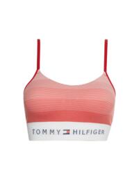 Tommy Hilfiger Seamless Longline Bralette Bra Seamless Stripe Primary Red