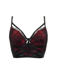 Pour Moi After Hours Padded Longline Bra Red/Black 
