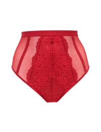 19201 Pour Moi Statement Deep Lace up Brief - 19201 Red