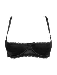 Pour Moi For Your Eyes Only Underwired Quarter Cup Bra Black 