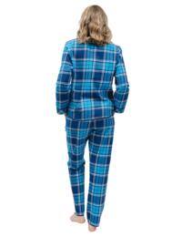Cyberjammies Bea Pyjama Top Blue Check