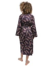 Cyberjammies Lana Long Dressing Gown Brown Feather 