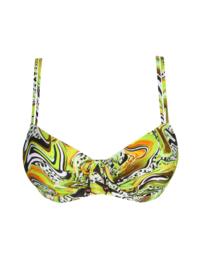 Prima Donna Jaguarau Padded Balcony Bikini Top Lime Swirl