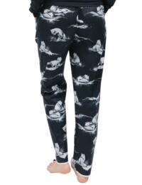 Cyberjammies Atlas Pyjama Pants Charcoal Arctic Fox Print