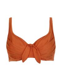 Pour Moi Azure Plunge Bikini Top Burnt Orange 