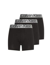 Calvin Klein Steel Cotton Boxer Briefs 3 Pack Black 