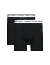 Calvin Klein Mens CK One Boxer Briefs 2 Pack Black/White