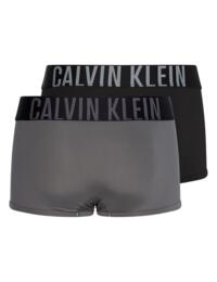 Calvin Klein Mens Intense Power Trunks 2 Pack Black/Grey Sky 
